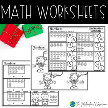 Navidad Worksheet Packet | Christmas Reading, Math and Writing Packet ...