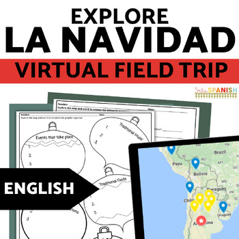 Preview of Navidad Spanish Christmas Activities Virtual Field Trip in ENGLISH