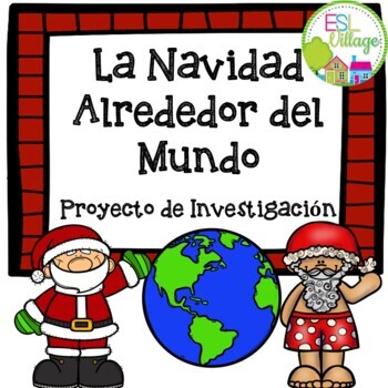Preview of Christmas Around the World Spanish Research Templates