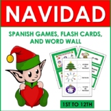Navidad: Spanish Christmas Games, Flash Cards, and Word Wa