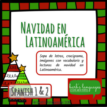 Preview of Navidad. Vocabulario y lectura Español 1 y 2 - Christmas Spanish 1 & 2