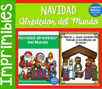 Preview of Navidad alrededor del mundo- historia-Posters, actividades- Spanish christmas