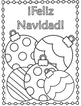Navidad Christmas Spanish coloring pages by Educando Entre Mundos Christmas Presents Coloring Sheets