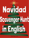 Navidad Scavenger Hunt in English - Christmas in Spanish S