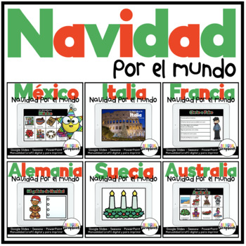 Preview of Navidad por el Mundo Digital Christmas Around the World BUNDLE