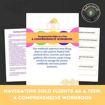 Preview of Navigating Solo Flights as a Teen: A Comprehensive Workbook