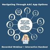 Navigating Through AAC App Options (Webinar + Interactive 