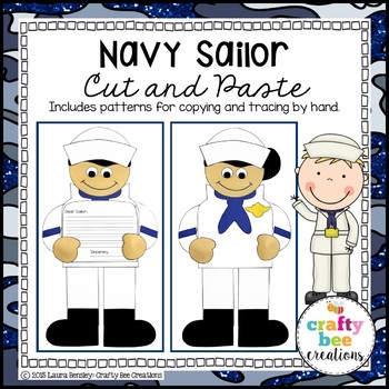 Sailor paper hat- Memorial Day craft- Veterans Day craft- Community Helper  Hats