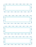 Navy and Teal Rectangular Editable Labels