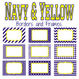 Navy and Yellow Borders and Frames