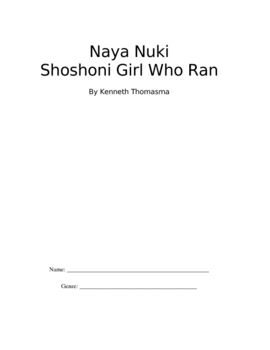 Preview of Naya Nuki Novel Unit / Book group / Study Guide