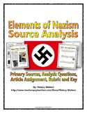The Nazi State - Source Analysis Questions with Assignment