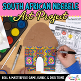 Ndebele Houses Art Project, Worksheets, & Art Sub Plans fo