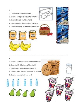 Preview of Ne Info Gap-Food (Speaking Activity)