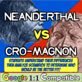 Neanderthal v Cro-Magnon Early Man Student Activity | What