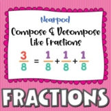 Nearpod Compose and Decompose Like Fractions Math Centers