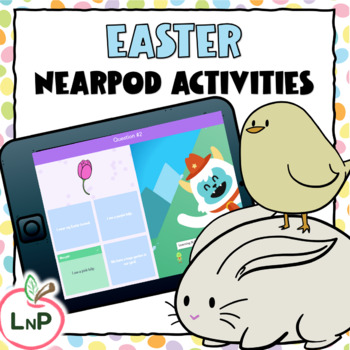 Preview of Nearpod Easter Reading Games for Literacy Centers and Class Parties
