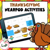 Nearpod Thanksgiving Reading Games for Literacy Centers an