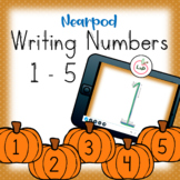 Nearpod Writing Numbers 1 - 5 for Kindergarten Math Centers