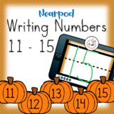 Nearpod Writing Numbers 11 - 15 for Kindergarten Math Centers