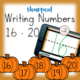 Nearpod Writing Numbers 16 - 20 for Kindergarten Math Centers