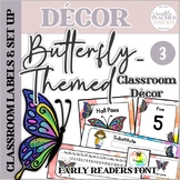 Neat Butterfly-themed Classroom Décor 3 (Partially Editabl