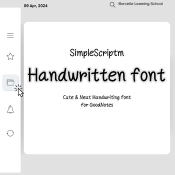 Preview of Neat Handwriting font, Neat font, Ipad font goodnotes, Neat handwritten font