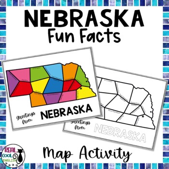 Preview of Nebraska Map Activity | Fun State Facts
