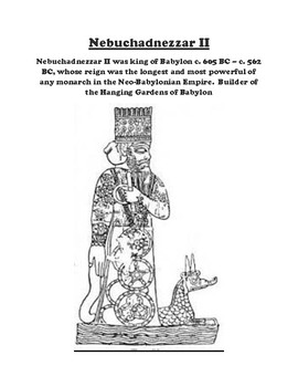 Nebuchadnezzar Ii Description And Coloring Sheet