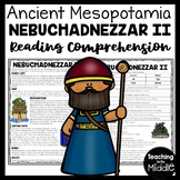 Nebuchadnezzar II  Babylonian Empire Reading Comprehension