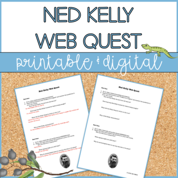 Preview of Ned Kelly | Web Quest | Distance Learning