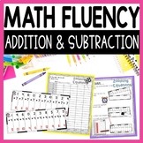Addition and Subtraction within 20 Math Fact Fluency Pract