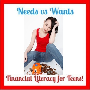 Preview of Needs Vs Wants  (Consumer & Financial Literacy for Teens)