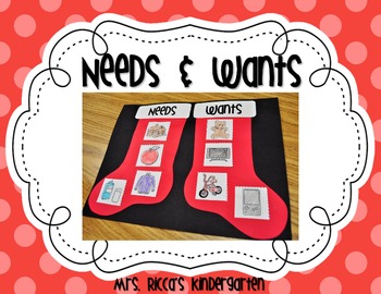 Preview of Needs & Wants Stocking Sort FREEBIE