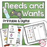 Needs and Wants Activities