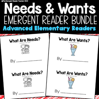 Preview of Needs and Wants Guided Reading Bundle 