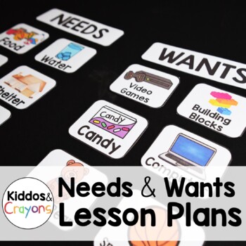 Preview of Needs and Wants Social Studies Lesson Plans