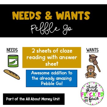 Preview of Needs and Wants- Pebble Go