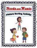 Needs and Wants: Picture Sorting Activity