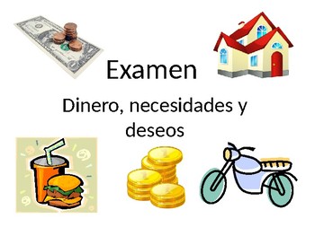 Preview of Needs and Wants Quiz-Spanish