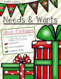 Needs and Wants Silver Packages by Cynthia Rylant- Sort, V