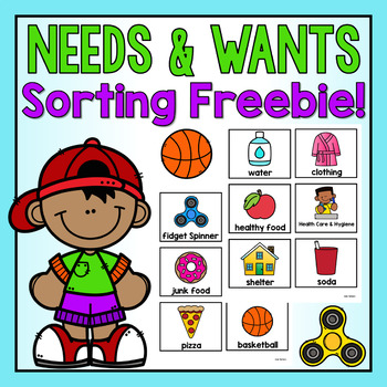 Preview of Needs and Wants Sort FREEBIE