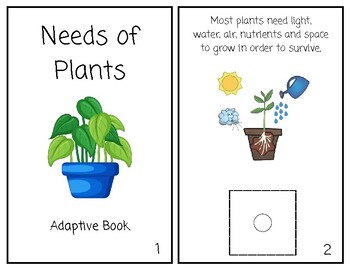 Preview of Needs of Plants and Animals Adpative Books