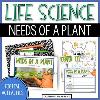 Preview of Needs of a Plant Digital Activities - 2nd & 3rd Grade Life Science Lessons