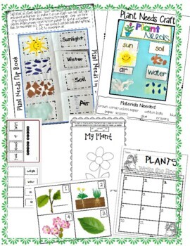 Plant Needs | Basic Needs of Plants Activities and Worksheets | TPT
