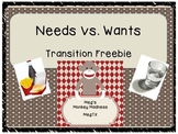 Needs vs. Wants Freebie