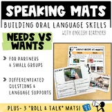 Needs vs Wants Speaking Mats for the ESL Classroom | Plus 