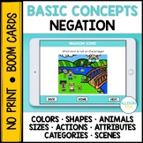 Negation Concepts Speech Therapy BOOM Cards™️ Digital Activities