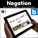 Negation BOOM CARDS™ for Speech Therapy and Autism