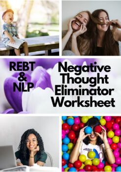 Preview of Negative Automatic Thought Eliminator Worksheet - REBT & NLP